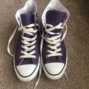 Purple High top Converse